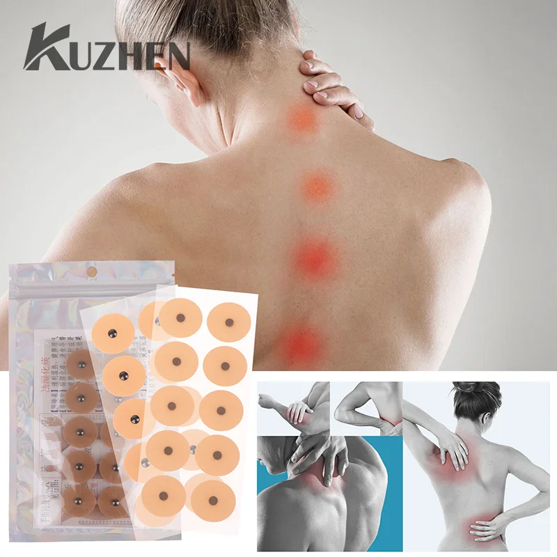 20 List akupunktúrne magnetické guľôčky lepivé uši masáž náplasť Auricular Passter Therap