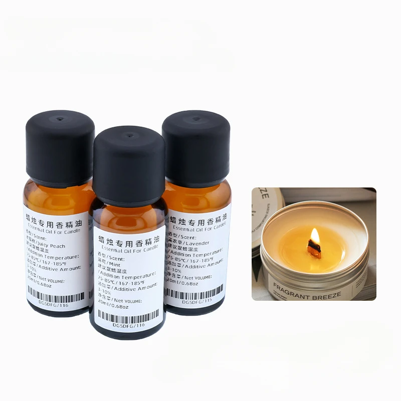 20 ml aromaterapeutické sviečky Esence DIY Sviečky Svety Olej Rozpustná esencia Vysoko teplota odolná voči koncentrovaným pôvodným korením
