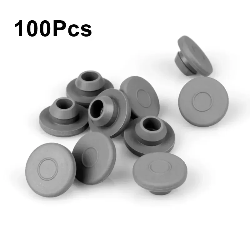 20 mm/13 mm šedá farba butylová gumová zátka Medical Gum pre injekčné liekovky