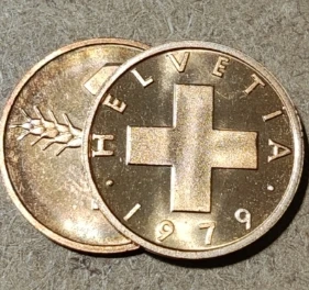 20 mm 1968b Helvetia Coin Original Real Collection