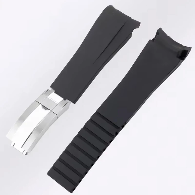 20 mm 21 mm gumové hodinky pre rolex čiernu zelenú modrú vodu Ghost Ditongna GMT gumy B Silikónový vodotesný strážny reťazec