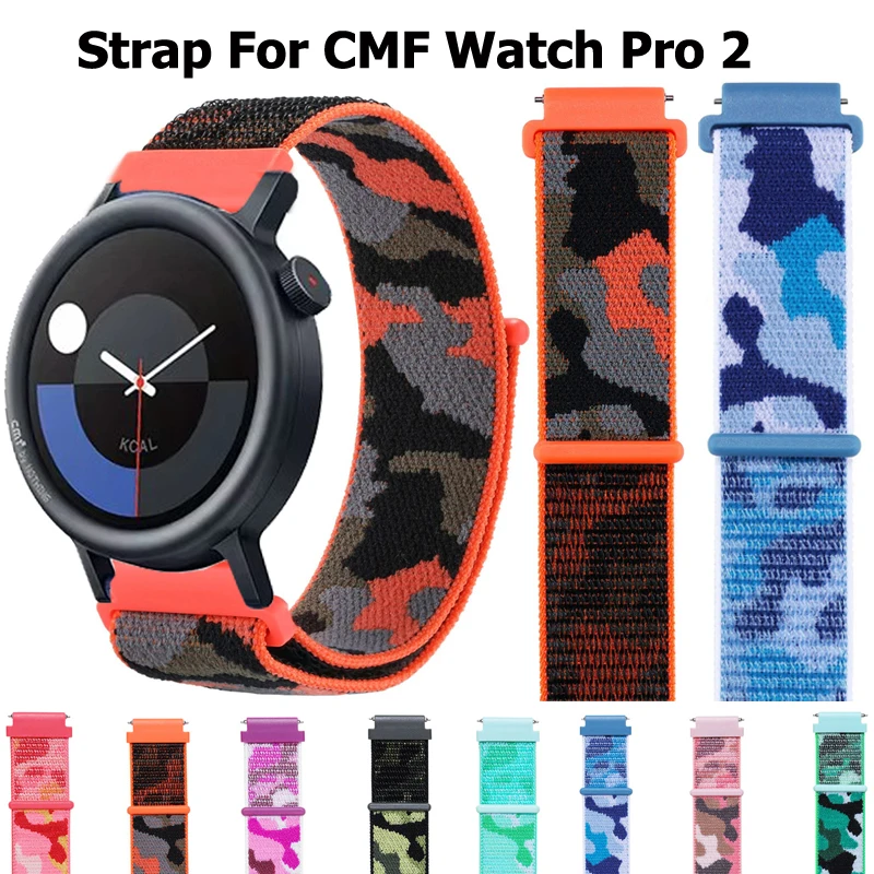 20 mm 22 mm camouflage nylonová slučka pre CMF Watch Pro 2 Band pre Huawei Watch GT2 3 4 5Pro 46 mm 45 mm 41 mm GT2E Honor GS Pro GS3 GS3i
