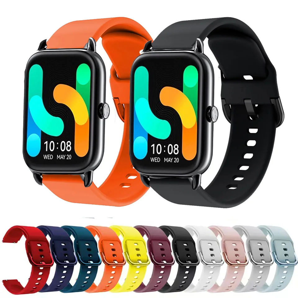 20 mm 22 mm inteligentné hodinky pre Haylou RS4 Plus/RS4/LS02 Silikónový náhradný náramok pre remienok Haylou GST/RT2 Sport Watch