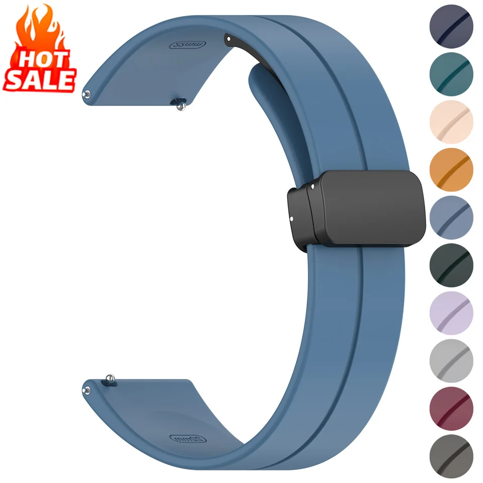 20 mm 22 mm magnetický pás pre AmazFit GTS 3/2/2E/GTS2 MINI/GTR 42 mm/47 mm/BIP/GTR 3 PRO/2/2E Sport Bracelet For Huawei Watch Strap