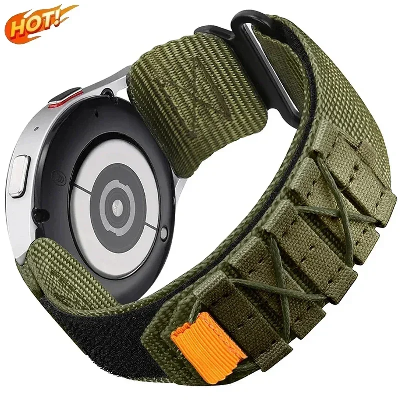 20 mm 22 mm nylonový remienok pre Samsung Galaxy Watch 7/6/5/4 44 mm 40 mm Classic 47mm Gear S3 Active 2 Sports Band pre náramok Huawei