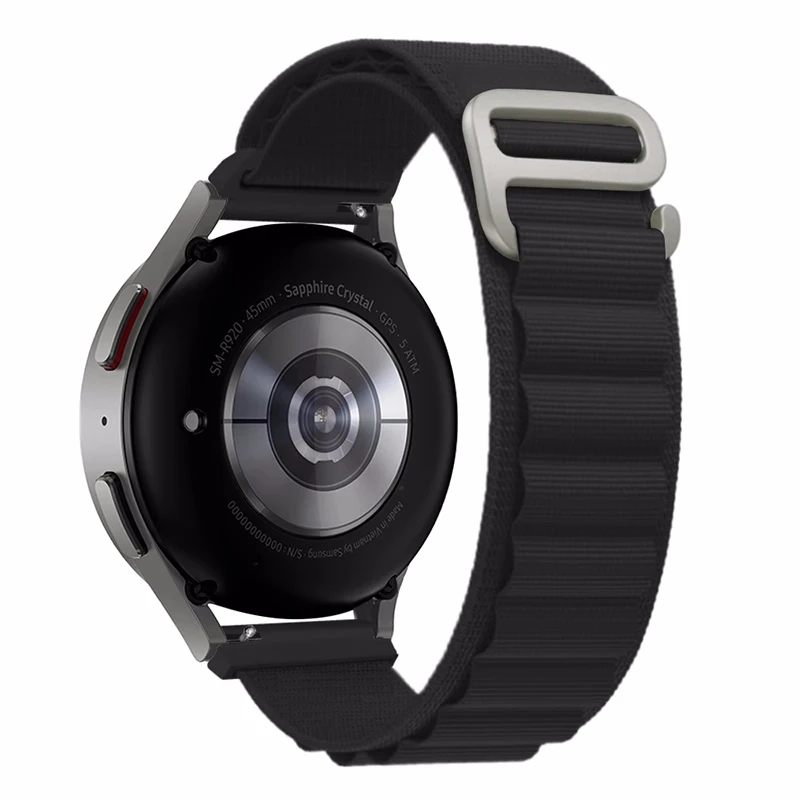 20 mm 22 mm popruh pre Samsung Galaxy Watch 4 5 6 7 Classic Gear S3 Active 2 Nylon Loop Correa Amazfit GTS 2 3 4 Mini pásmo