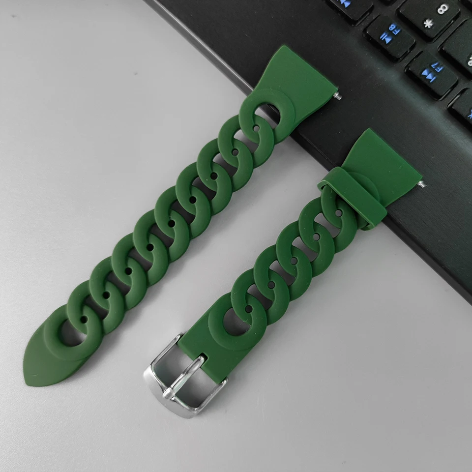 20 mm 22 mm popruh pre Samsung Galaxy Watch 4 5 Pro 6 Classic 40 mm 44 mm 45nn Gear S3 Silikónový náramok Correa Huawei GT 2E 3 4 pás
