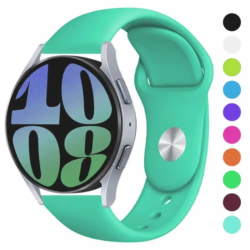 20 mm 22 mm popruh pre Samsung Galaxy Watch 5 Pro/6/4/Classic/Active 2/Gear S3 Frontier Silikónový náramok Huawei GT 2/2E/3 Pro Band