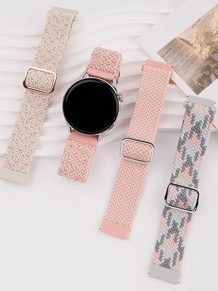 20 mm/22 mm pás pre Samsung Galaxy Watch 5/5 Pro 45mm/4/4 Classic 46 mm 44 mm 40 mm sólová slučka náramok Huawei GT 2E 3 remienok
