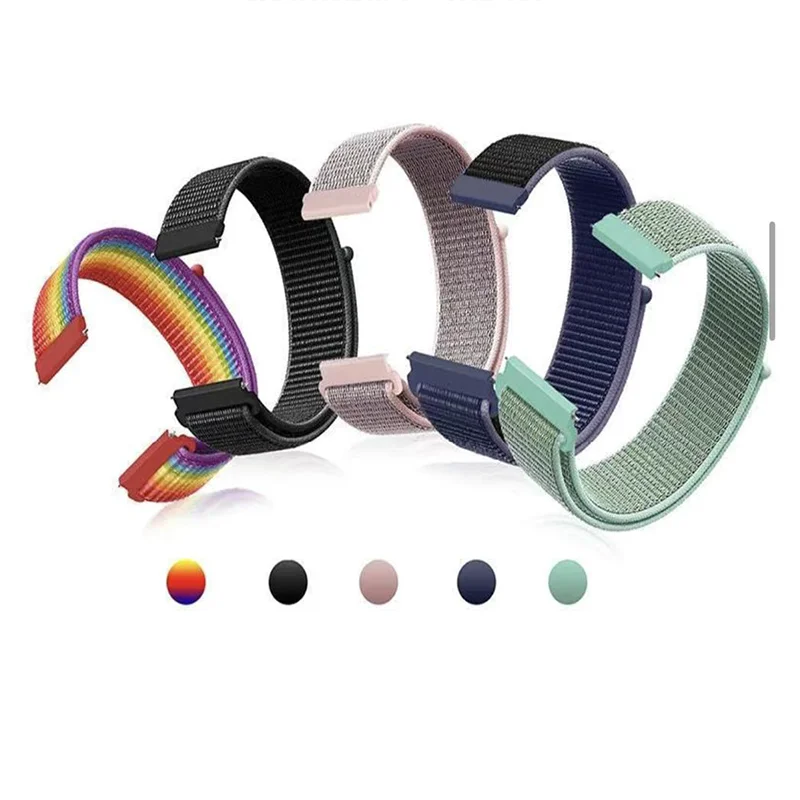 20 mm 22 mm pásmo pre Samsung Galaxy Watch 7/Fe/6/5pro/4 Classic/Active 2 Nylon Loop Sport Bracelet Huawei Watch GT 4-2-2E-3 remienok