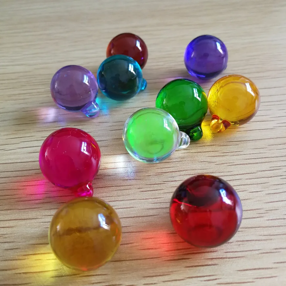20 mm-50 mm farebné krištáľové sklo hladké zavesenie guľa Luster Prism Pendant for Wedding Hotel Hotel Home Dvere Earth DeCor