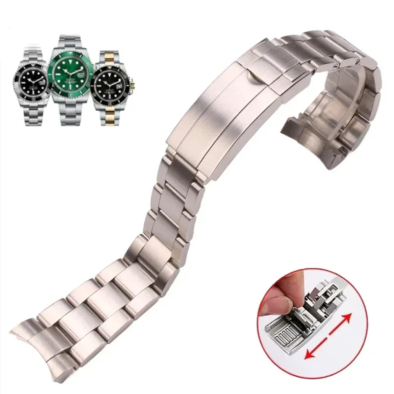 20 mm náramok pre Rolex GMT-Master Watch Band náramok Starp Ghost Yacht Submariner Daytona SUP GMT Diver Diver Solidless