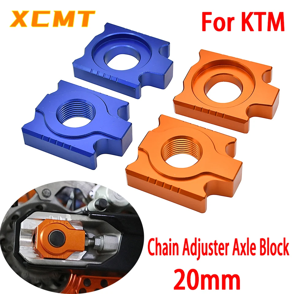 20 mm reťazový regulačný regulátor pohlcovačov motocyklových nápravných blokov pre KTM EXP SX SXF XC XCF XCW 125 250 300 350 450 500