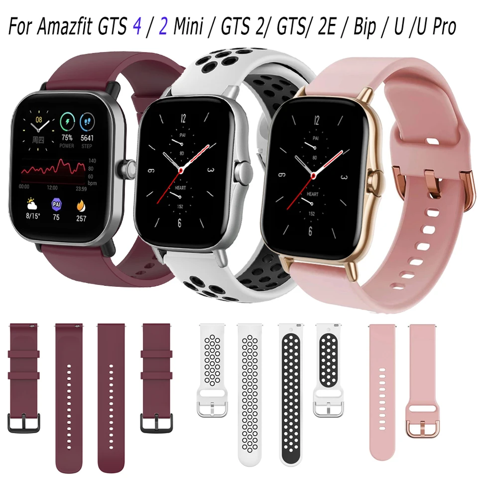 20 mm silikónové hodinkové remienok pre AmazFit 2 mini remienok náhradný remienok pre AmazFit GTS/GTS 2E/GTS 2 remienok pre AmazFit BIP U/U Pro