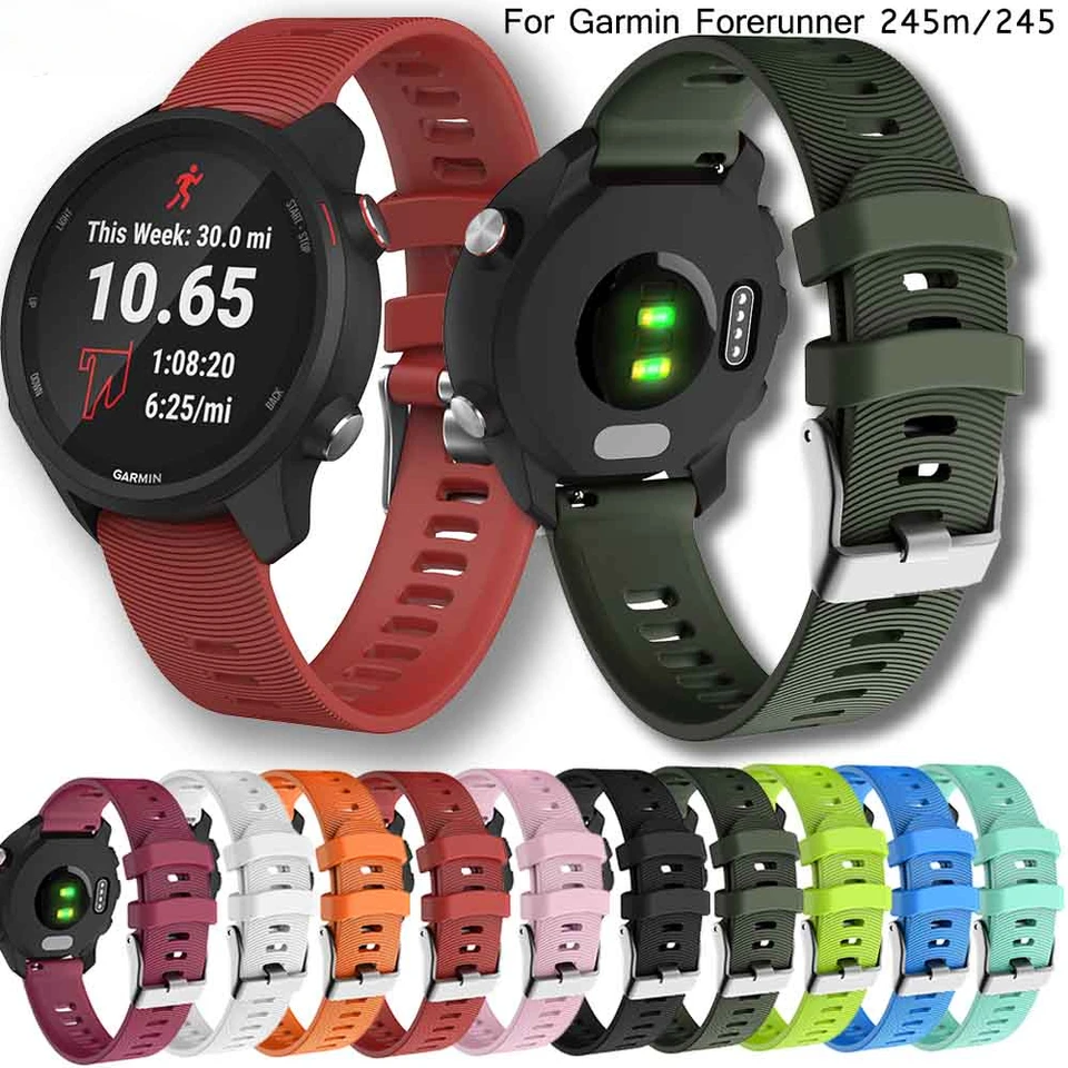 20 mm silikónové hodinky hodinky na hodinky pre Garmin VivoActive 3 HR Forerunner 245 645 Smart WristBand Bracelet Band Huawei Watch 2