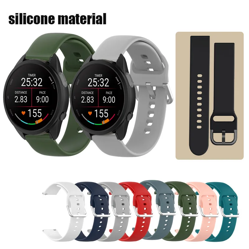 20 mm športový silikónový popruh pre náramok pre Garmin Forerunner 165 245 55 158 645 Hudba / VivoActive 5