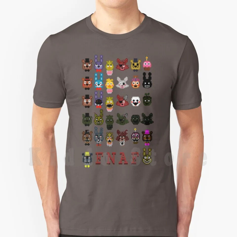 20 nocí v tričku Trit pre mužov Cotton New Cool Tee Päť nocí v Fnaf Bonnie Chica Foxy Toy Hračka Balón Boy Cupcake