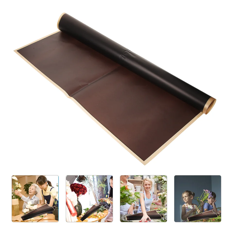 20 počítačov Balenie papiera kvetina zlata Edge Jelly Film Materiál kvety kytica pre kytice darček kvetinové kvetinárstvo