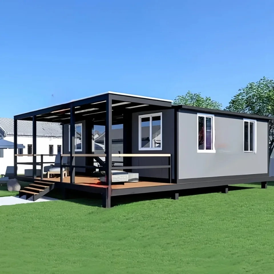 20 stôp skladovací prístrešok prefabrikovaný malý dom prefabrikovaný kontajnerový dom