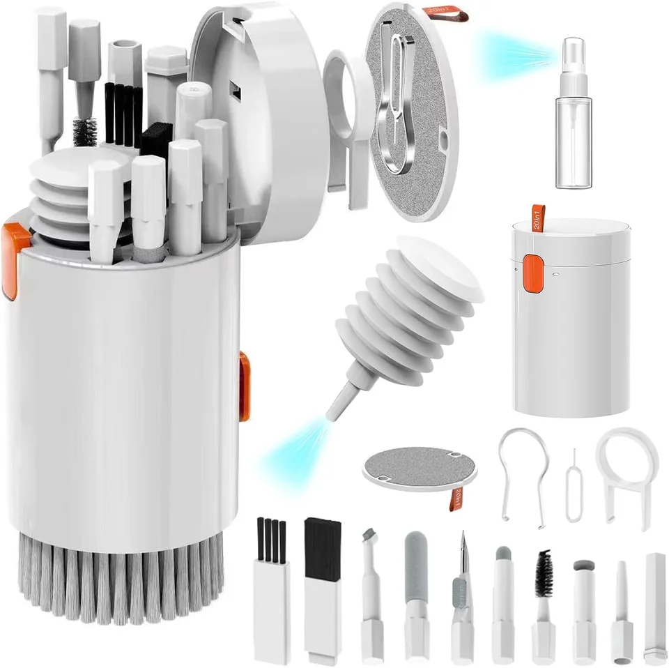20 v 1/7 in 1 digitálny fotoaparát náhlavný mobilný telefón Klávesnica Čistiaci nástroj na čistenie kefy Čisté pero pre AirPods Pro
