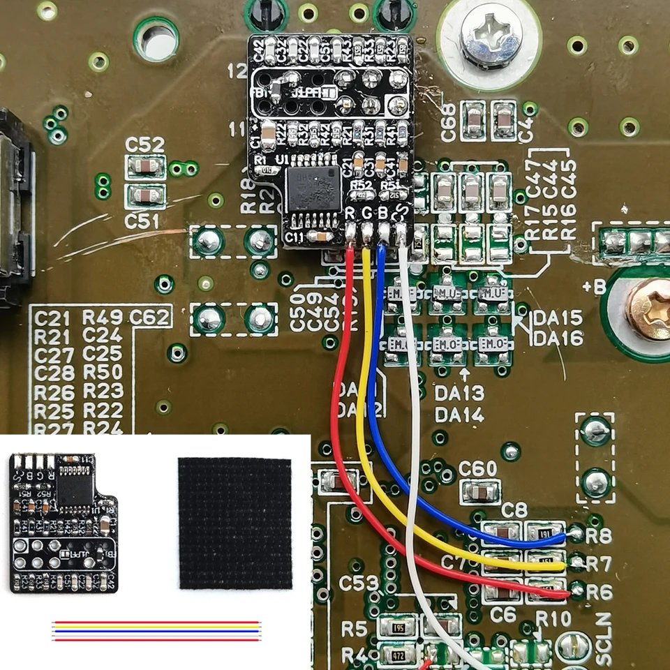 20% zľava-SNES RGB PCB MOD AMP s CSYNC (THS7374) Mod pre 1chip-03 a SNES MINI / SFC JR