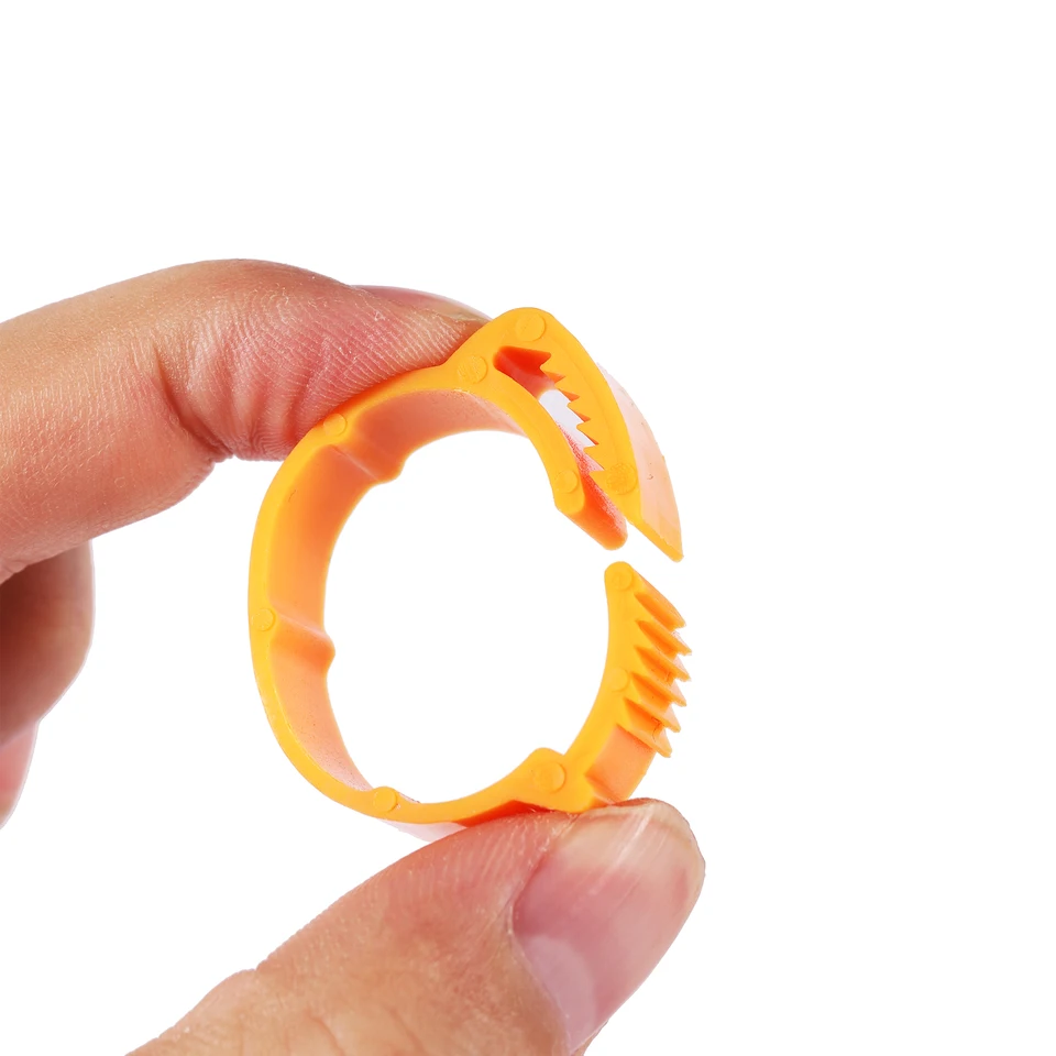 20 ~ 24 mm kuracie nohy prsteň nastaviteľná veľkosť hydinovej nohy bez čísla Kvok