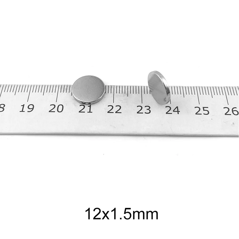 20 ~ 400ks 12 mm x 1,5 mm N35 mini super zriedkavé 12x1.5 Zemné permanentné magnety Malé okrúhle noodymium magnetu silné magnetické 12*1,5