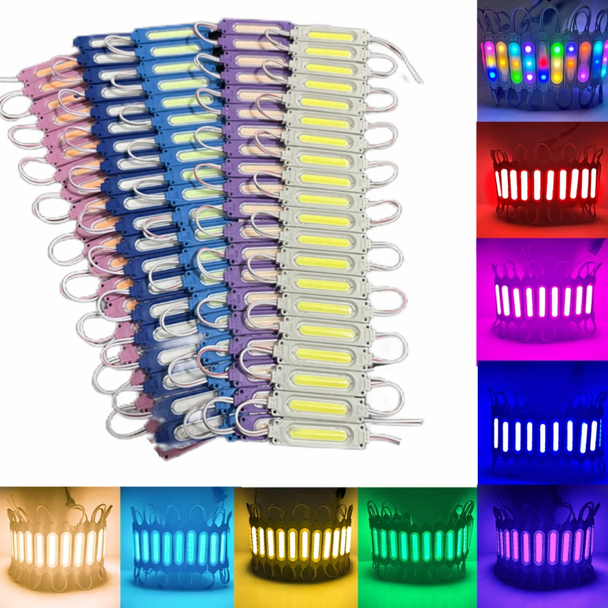 20/šarža RGB Flowing Light 12V zvýraznené LED modul Vodotesný IP65 Zkladateľný COB Light Strip podsvietenia obchod s dekoráciou auta