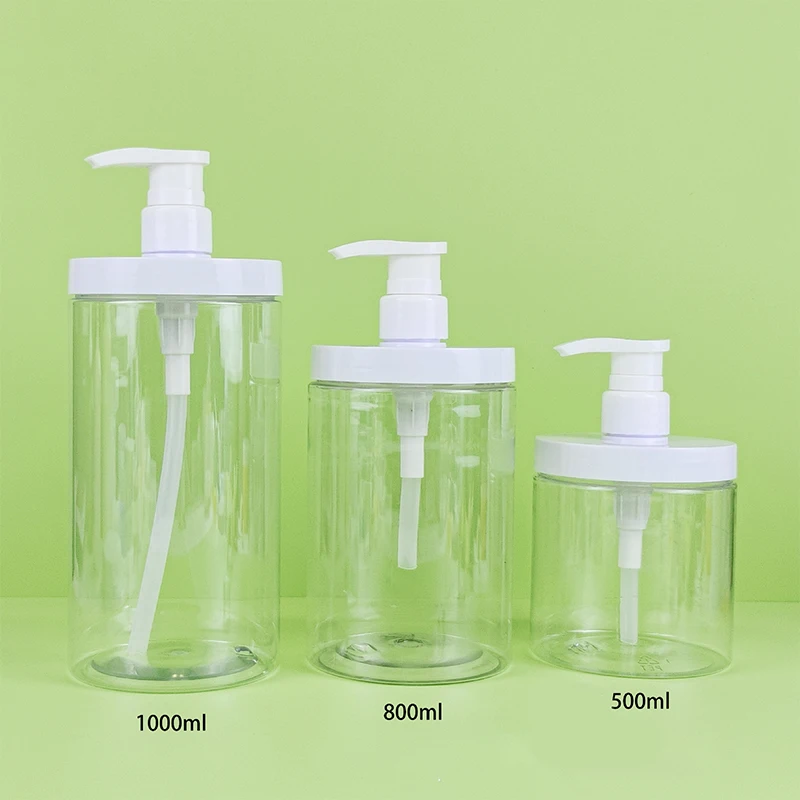 200-1000ml tlačový typ ručného mydla dezinzer DispenSer šampón Sprchový gél Fľaša široké ústa Lotion Nany