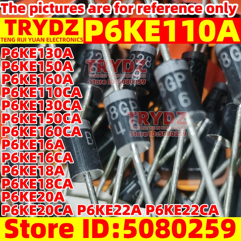 200-20ks P6KE110A P6KE130A P6KE150A P6KE160A P6KE110CA P6KE130CA P6KE150CA P6KE160CA P6KE16A/CA P6KE18A/CA P6KE20A/CA P6KE22CA