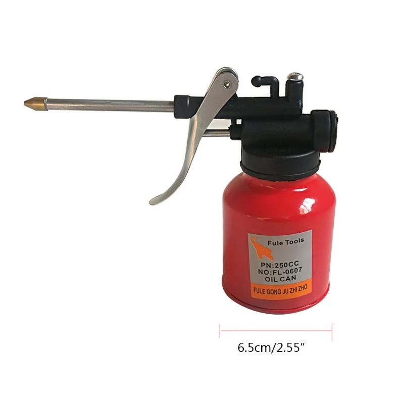 200/250 ml oleja môže plastová hadica na palivo kovový kov kovový hrniec predĺžená hadica vysokotlakovo tlakový olejový maziva automatické príslušenstvo