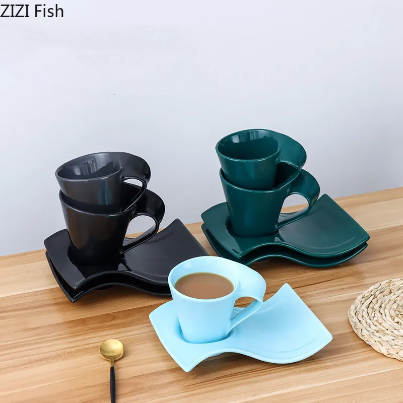 200/250 ml vlny keramický hrnček Kreatívne raňajky Mlieko Pár popoludní Čaj šálky domácej kancelárie kuchynské potreby Drinkware