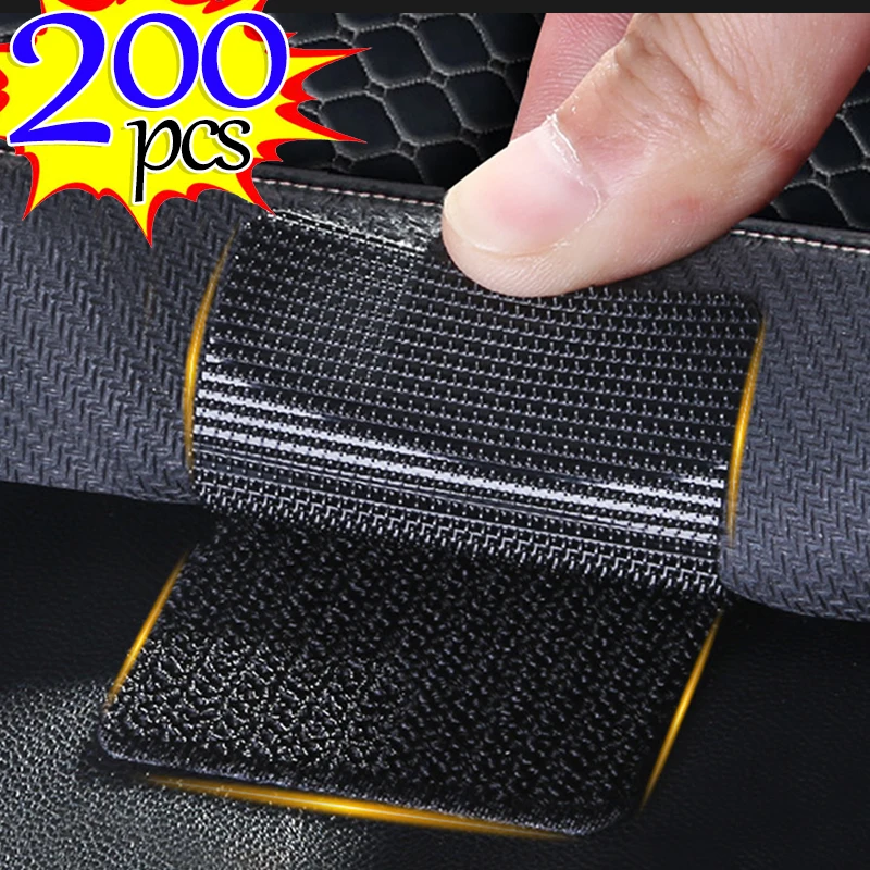 200/2k 2pc Nové nálepky na upevnenie kobercov s dvojitým sliepkom s vysokým lepidlom Carpet Carpet Fixované záplaty domáce podlahové nohy rohože proti šmyku pásky