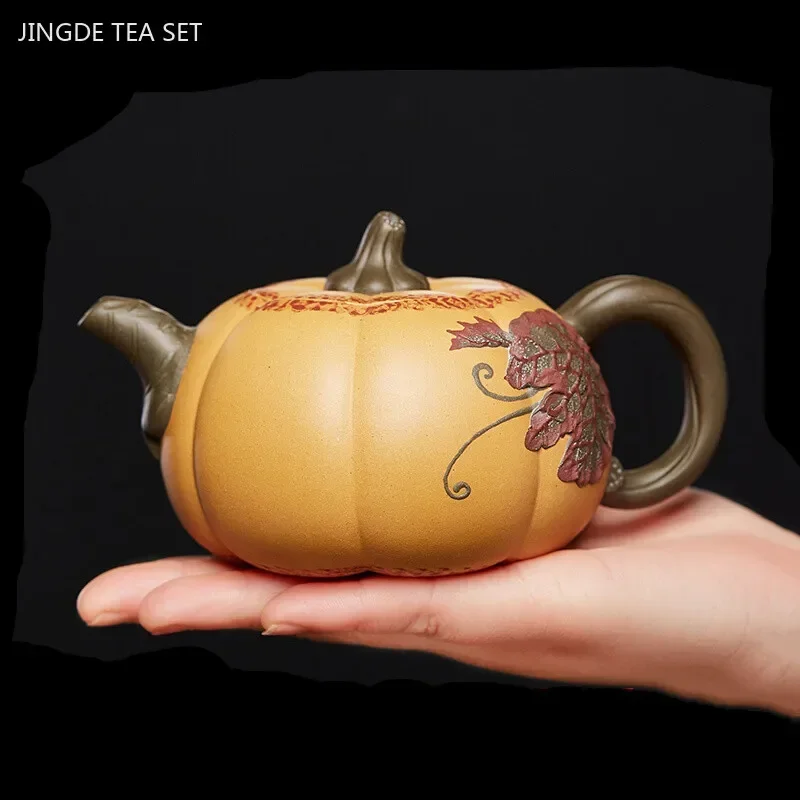 200/300 ml butiku Yixing Purple Clay Tea Pot Autentická sekcia bahenná tekvica Master ručne vyrobená ručne vyrobená zisha krása čajový čaj