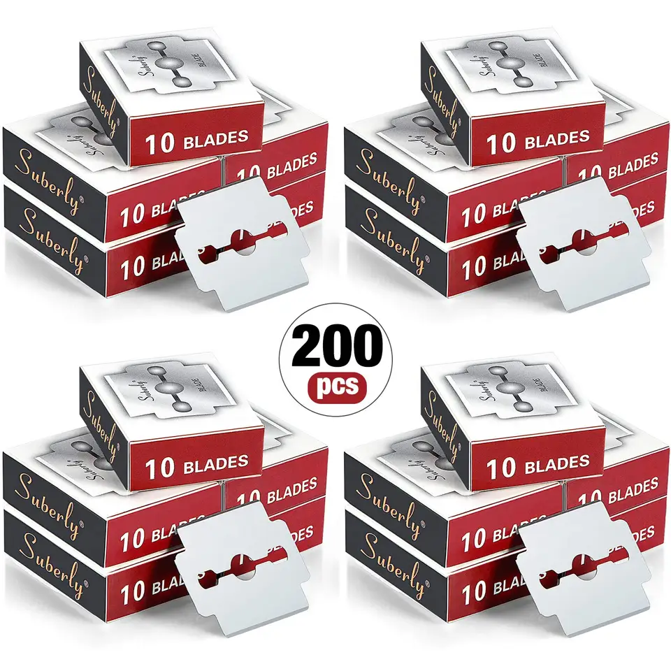 200 počítačov oceľové náhradné čepele pre pokožku Callus Foot Hard Remover Care Foot Care Pedikúre stroj stroja Ruka Ruka