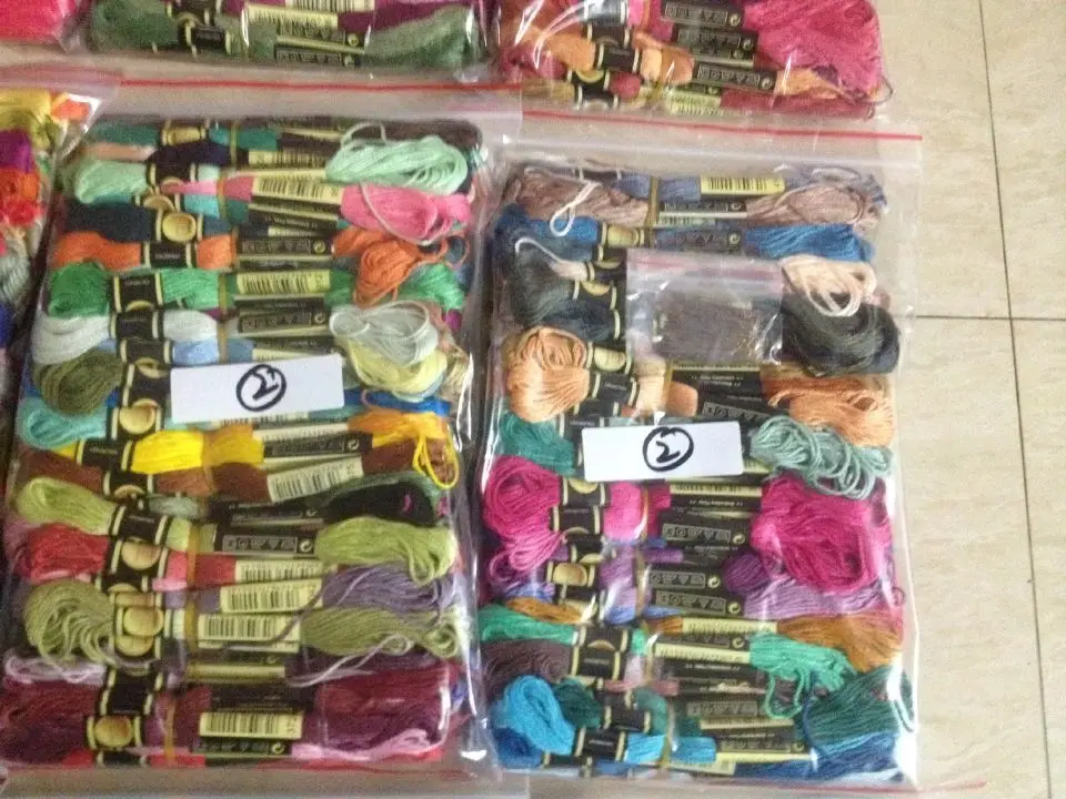 200 pradené vlákno Podobné dmc vyšívanie cxc vlákno Floss --- Vyberte ľubovoľnú vlákno kódovú farbu svojej farby