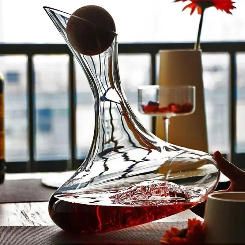 2000 ml krištáľovo sklenené víno Dekanter Kreatívne vodopád ľadovce červené víno oddeľovač baru šampanský darček Carafe Accessories