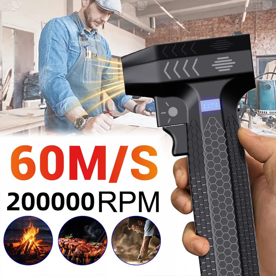 200000 ot./min. Elektrický vzduchový dúchadlo Turbo Jet Brushless Motor bez vysokorýchlostného turbo Násilným ventilátorom USB Nabíjateľný výkonný dúchadlo prachu