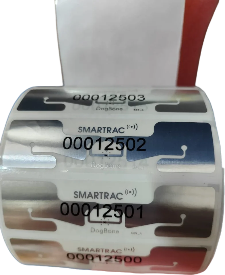 2000ks tlačené ID číslo SMARTRAC Dogbone UHF RFID TAG STANCER STRANA MOTNÉ VLASTNOSTI 860-960MHZ DLHODOBÉ ROZSAH RFID TAG UHF EPC GEN2 Impinj R6