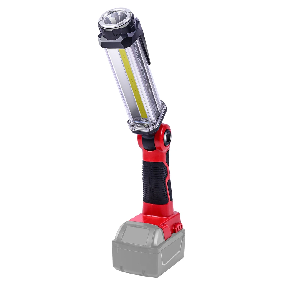 2000lm bezdrôtové LED pracovné svetlo pre Milwaukee 18V prenosné povodňové osvetlenie vonku s nabíjacím portom USB (bez batérie)