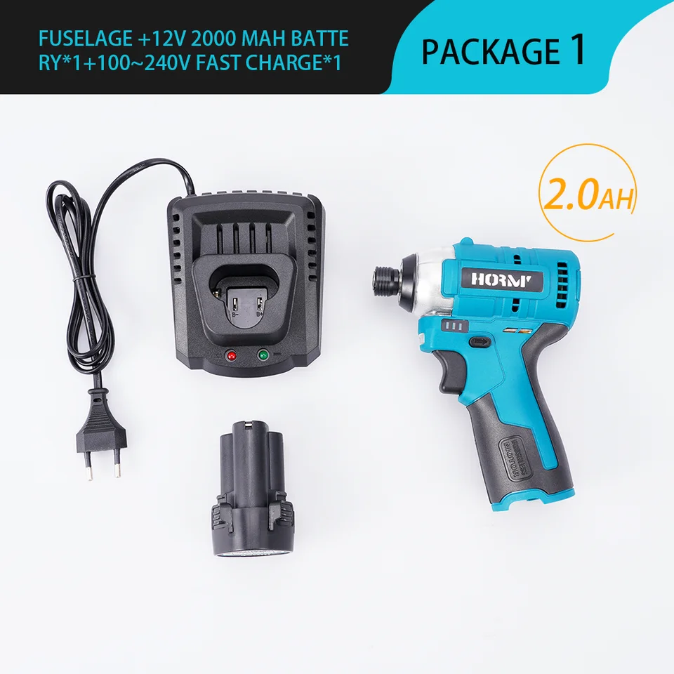 2000MAH pre batériu Makita 12 V 120nm Adrnotless Electric Screckdriver Nastavte krútiaci moment bezdrôtového elektrického nárazu DRILL