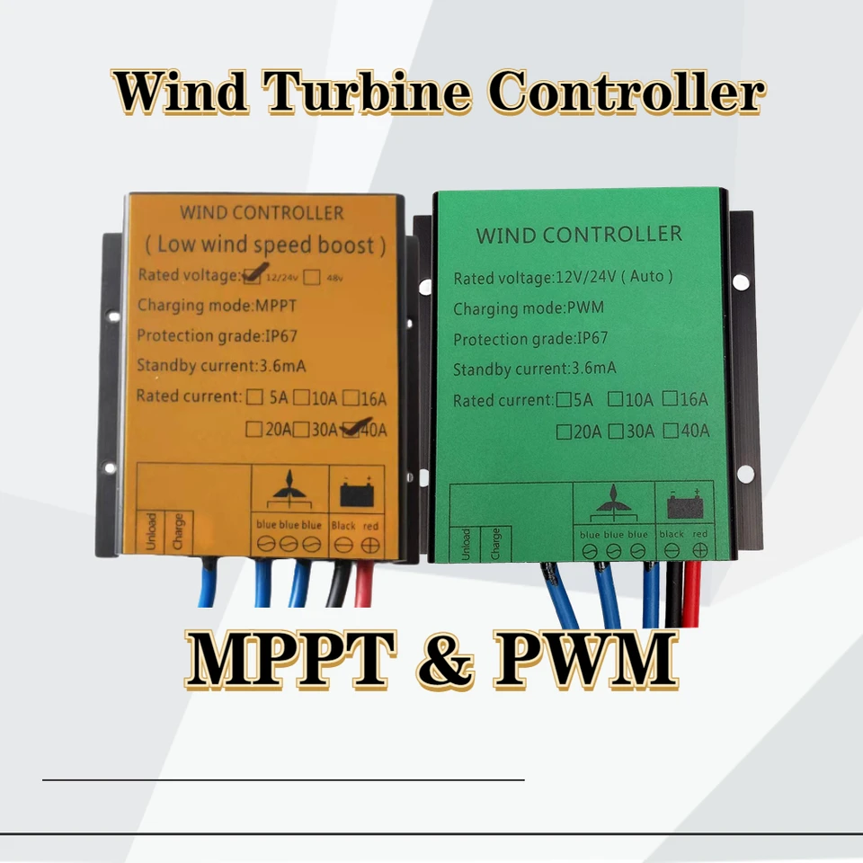 2000W Free Energy 20A 30A 12V/24V 48V MPPT PWM Ovládač vetra pre veterné turbíny Generátor Vodný továreň Homeuse