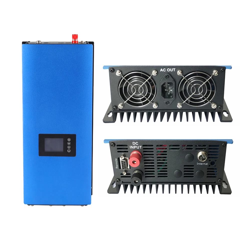 2000W Mriežkový kravata s invertorom obmedzovača, MPPT Pure Sine Wave 45-90V, WIFI Voliteľný LCD displej vybíjania batérie