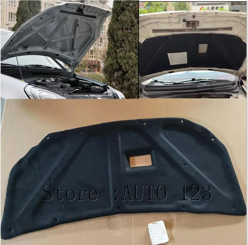 2006-2012 pre Hyundai Accent Tepera Zvuková izolácia bavlnená kapucňa brána firewall podložka podložka Kryt Hluk DEADENER