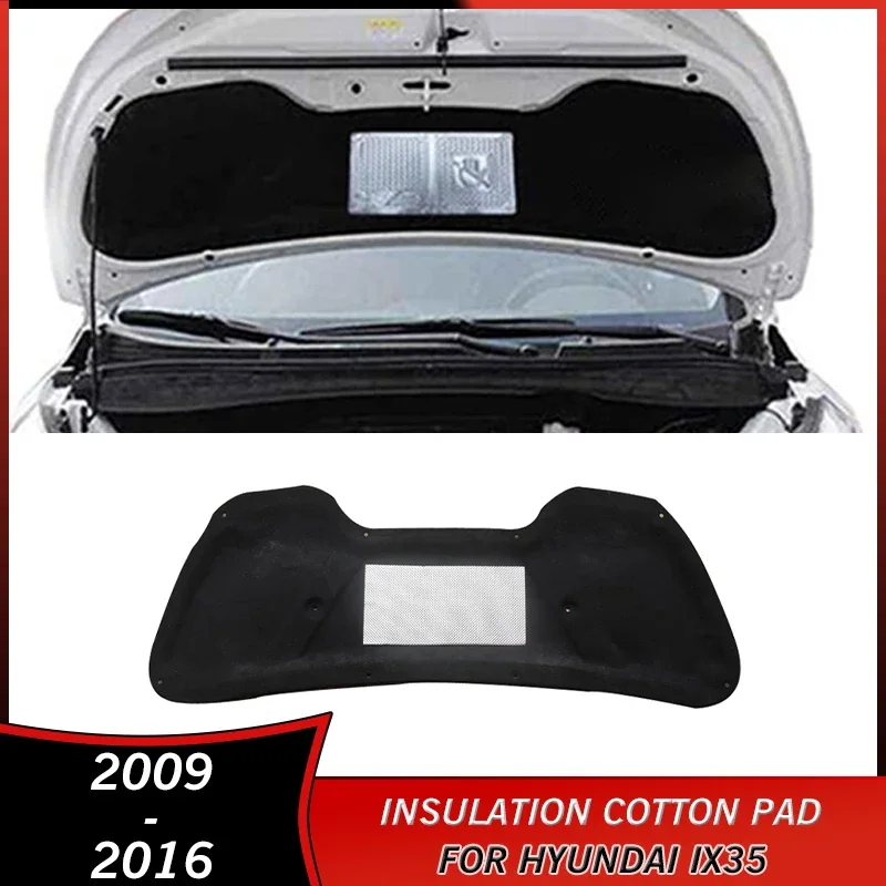 2009-2016 Zvukodoodná izolácia brány firewall Cotton Pad pre Hyundai IX35 2010 2012 2012 2013 2014 2015 Ažná zvuková mapa Tepelná zvuk