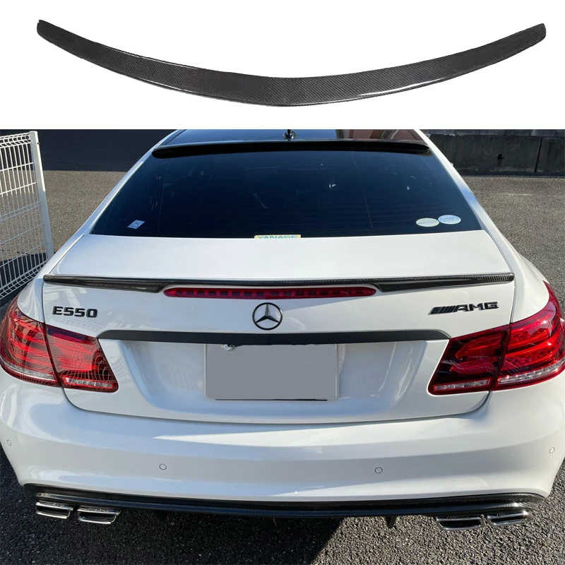 2009 až 2016 pre Mercedes Benz E Class Coupe W207 C207 E200 E250 E300 E350 AMG SPOILER SPOILER Uhlíkové vlákno lesklá čierna vysoká kvalita