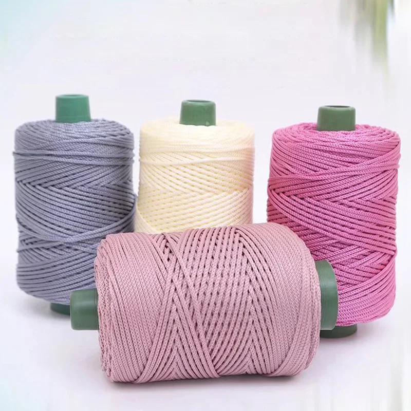 200m 3 mm letné háčkovacie priadze Žarnky ľadové lano niť pre DIY pletenie vrecko Panse slnečné klobúky Topánky vankúšiky tkania priadze Šijacie doplnky
