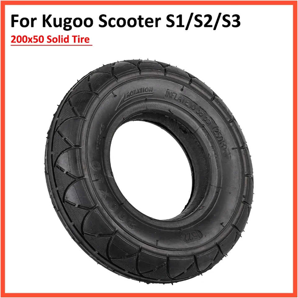 200x50 Pevná pneumatika pre Kugoo S1 S2 S3 Elektrický skúter 8 palcového predného kolesa Neinflácie Strong Run-Flat Trye
