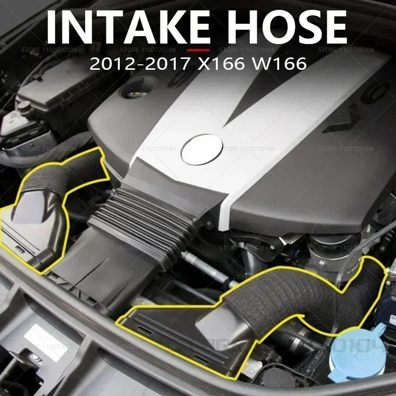 2012-2017 X166 W166 pre Mercedes-Benz GL350 ML350 GLS350D Vzduchový čistiaci prostriedok na hadicu OEM: 6420948797 6420948897