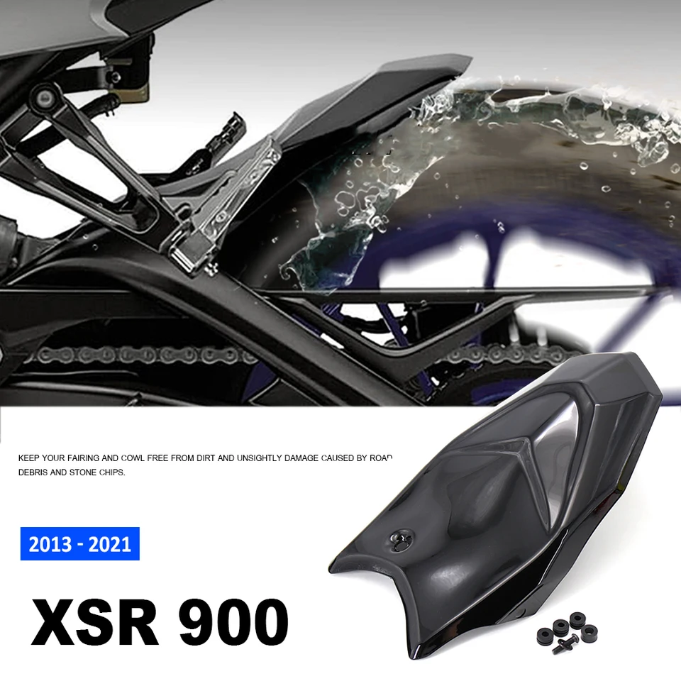 2013 - 2021 Zadná pneumatika Hugger Fender Mudsling Mudguard Mudflap Mud bahno Splash Guard Black pre Yamaha XSR XSR 900 XSR900 XSR900
